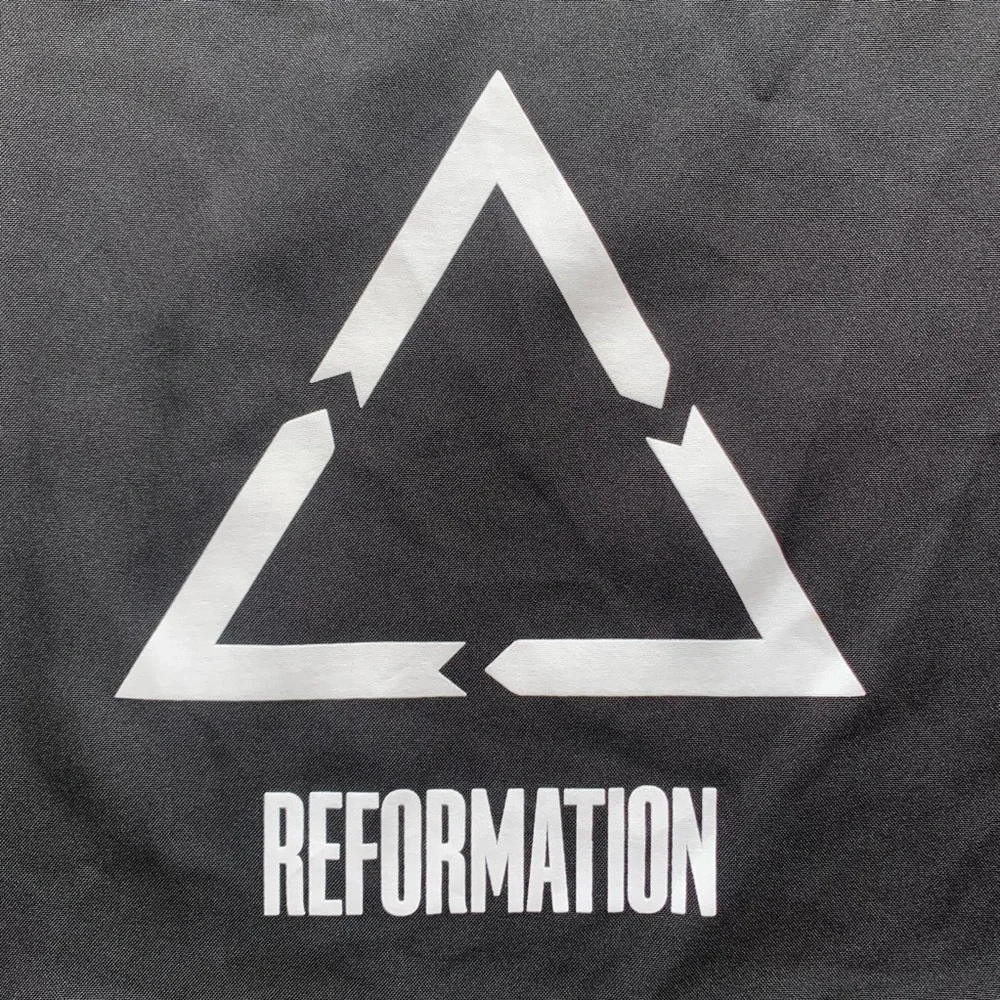 Reformation Reuse Brand Canvas Washable Tote Bag